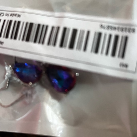 NWT Fashion Dangle Luxury Sparkling Water Drops Colorful Earrings - Picture 5 of 7